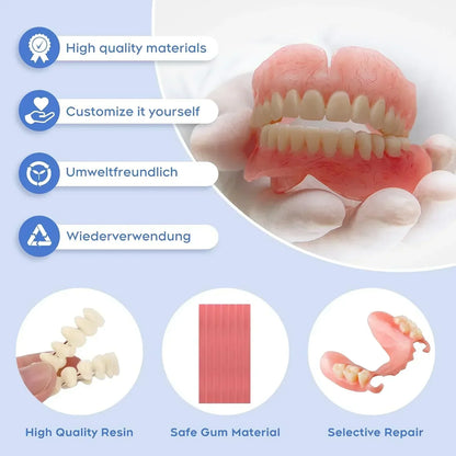 Medical Full Denture with Strong Suction ✅ Made and Shipped from the USA🍀