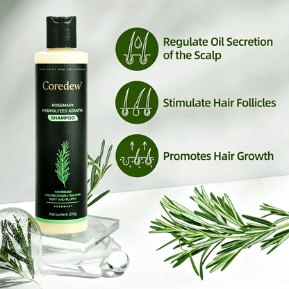 Coredew® Rosemary Shampoo | Hair Growth & Anti-Dandruff Scalp Treatment